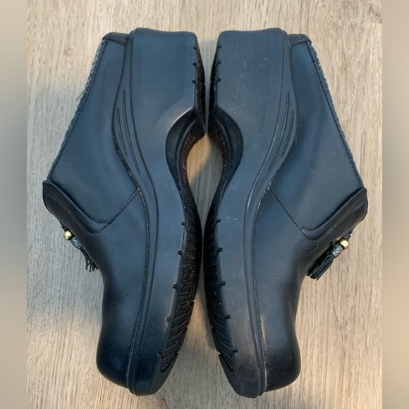 Ariat black leather clogs mules tassels womens 6.5 western comfort - Picture 2 of 7